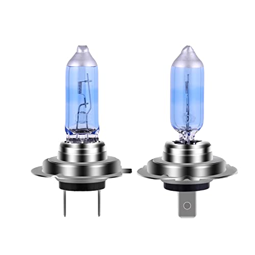 Image of H7 Headlight Bulb Halogen Headlight Bulb 5000K Super White Light Long Life Replacement PX26D 12V /55W (H7, 2 Pack)