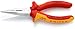 KNIPEX - 25 06 160 Tools - Long Nose Pliers With Cutter, Chrome, 1000V Insulated (2506160)