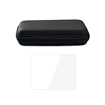 Limtula Portable Carrying Box and Screen Protector Suitable for BOYHOM R36H Handheld Gaming Console Storage Organizers Dustproof Handheld Console Case with Toughened Glass Screen Protector