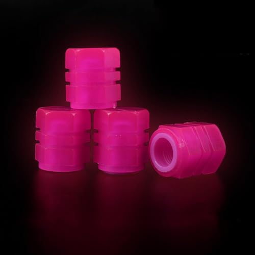 4 Pcs Dust Caps For Car Tyres,Universal Fluorescent Tyre Caps,Luminous Caps Glow Cover Car Tire for VALVE Tire