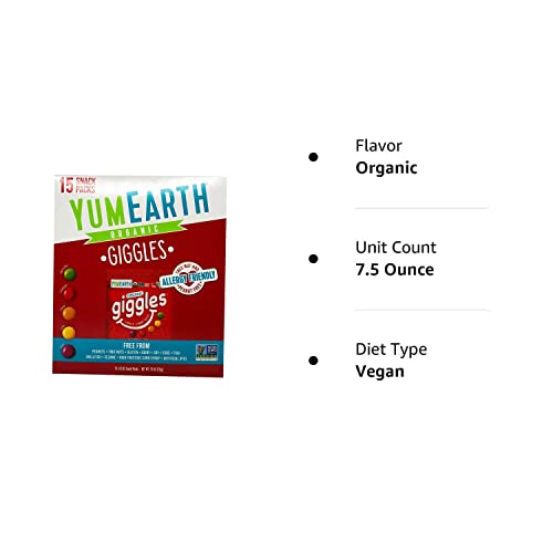 Yumearth Organic Giggles Value Size Box, 7.5 Oz #TOP6