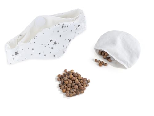 Babyjem Cuscino termico con noccioli di ciliegia, misura regolabile, per bambini, ideale per dolori addominali e...