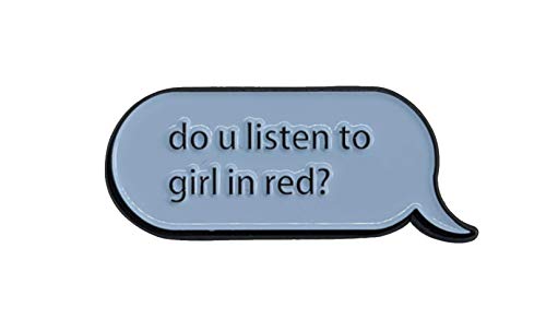 Do You Listen To Girl in Red Code Lesbian Speech Bubble Soft Enamel Pin