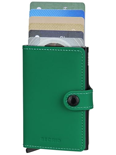 Image of Secrid Unisex Mini Wallet Travel Accessory Card Holder Envelope, Bright Green, 10,2 x 6,5 x 2,1 cm, Classic