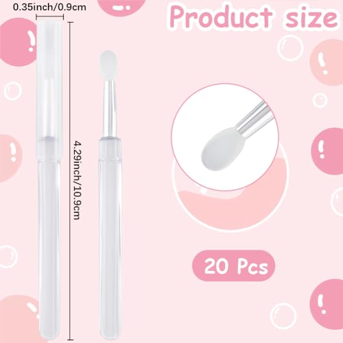 GORGECRAFT 20Pcs Silicone Lip Brush Kit for Makeup Application