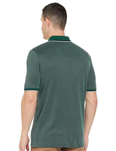 Image of Marks & Spencer Mens Solid Modal Blend Collared Neck Regular Fit Polo Shirt