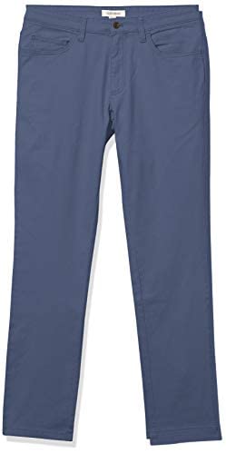 Amazon Essentials Men's Skinny-Fit 5-Pocket Stretch Twill Chino Pants (Previously Goodthreads), Denim, 34W x 29L