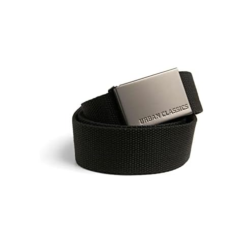 Urban Classics Unisex Gürtel Canvas Belt G rtel, Schwarz, Einheitsgröße EU Cover