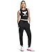 Under Armour Womens Project Rock Rival Fleece Joggers, (001) Black / / White, XX-Large