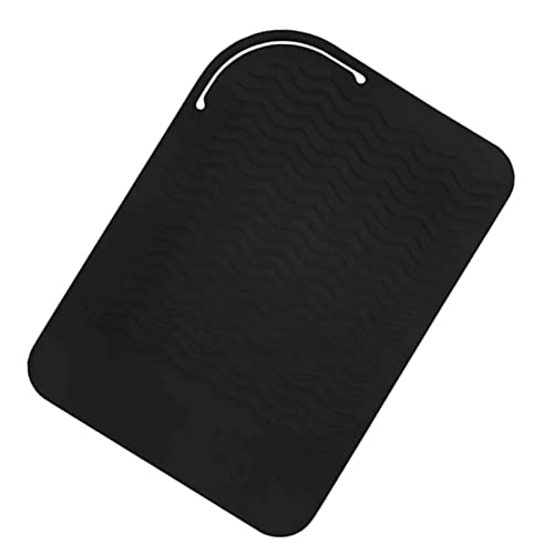Funda y Alfombra de Silicona Resistente al Calor para Planchas de Pelo, Rizadores y Herramientas de Estilizado Capilar, Portátil para Viaje miniatura 1