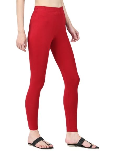 Image of Robinbosky Premium Stretchable Cotton Ankle Legging for Women | Suitable for Formal wear & Casual wear | High-End Elastic Makes The Leggings Squat Proof and Durable for Travel, Yoga, & Workout.