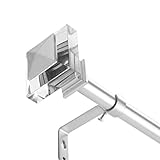 BINO Window Curtain Rod - 42' to 120', Silver - Drapery Curtain Rods for Windows Drapery Rods...