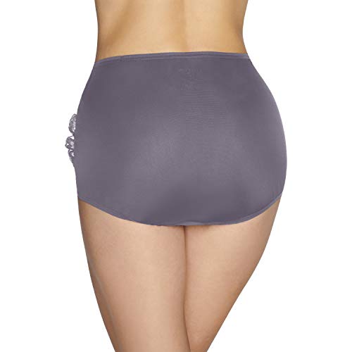 Image of Vanity Fair Women's Underwear Perfectly Yours Traditional Nylon Brief Panties, Dusty Mauve, X-Large (8)