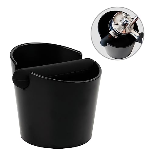 watchget Coffee Knock Box - 4.8 Inch Shock-Absorbent Barista Style Espresso Dump Bin with Removable Knock Bar and Non-Slip Base, Durable Coffee Bin for Home and Cafe