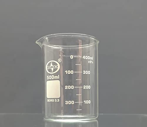 Image of ISKO Borosilicate Glass Beaker 500 ml (set of 2)