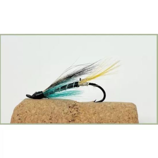 Salmon or Sea Trout Fly, 3 Blue Charm Single, Choice of sizes, Good Lake Fly Salmon Fly Fishing (6)