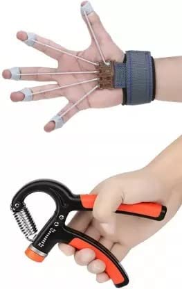 ZENITRAIN Best Combo of Hand Grip & Finger Exerciser Adjustable Hand Grip| Adjustable Resistance (10KG - 60KG) | Perfect for Finger & Forearm Hand Exercises for Men & Women (Black/Orange) (B0CJM331BK) Amazon Price History, Amazon Price Tracker