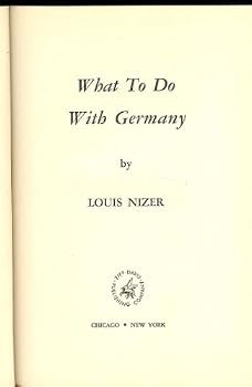 What to do With Germany