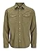 Produktbild JACK & JONES Herren JJESHERIDAN Shirt L/S NOOS 12138115, Forest Night/Slim, XXL