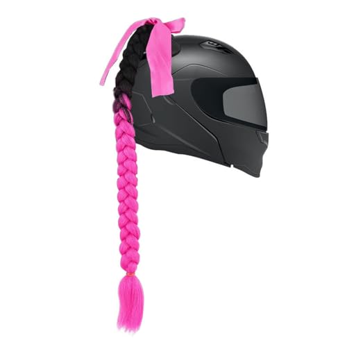 Trenzas para Casco, Coletas de Motocicleta, De Moto Trenzas De Casco Motocicleta Cola De Caballo Casco con Ventosa para Bicicleta, para Bicicleta Motocicleta Scooter Casco Motocross Accesorios