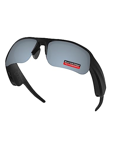Image of PRO+ Polycarbonate Polarized Replacement Lenses & Nose Pads for BOSE Tempo BMD0011 Sunglasses - Silver Titanium