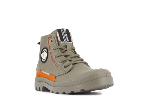 Palladium Pampa Underlayer Damenstiefel, Weiß, braun, 35.5 EU – Ansicht 2