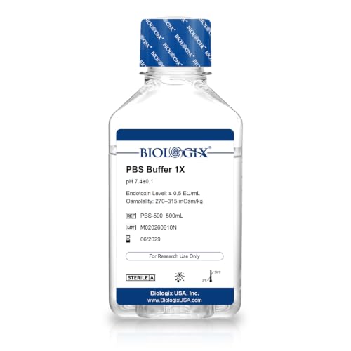 CryoKing PBS Buffer 1X, Phosphate Buffered Saline Solution, 500mL