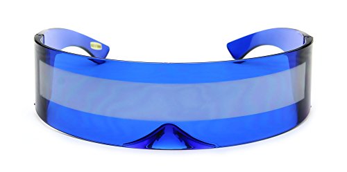 Image of Futuristic Shield Sunglasses Monoblock Cyclops 100% UV400
