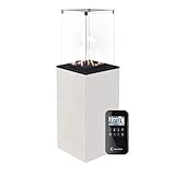  KRATKI Gaskamin PATIO MINI Glas Weiss Ferngesteuert Gasheizgerät 4-8,2 kW