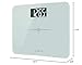 NUTRI FIT High Precision Digital Body Weight Bathroom Scale with Ultra Wide Platform and Easy-to-Read Backlit LCD, 400 Pounds Elegant White (14”x12”)