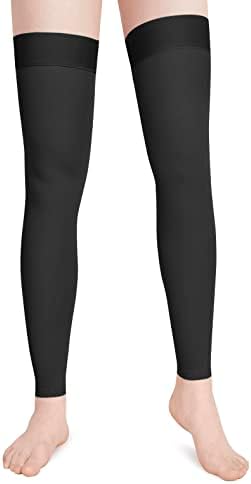 DCCDU Thigh High Compression Stockings, Firm Support 20-30 mmHg Gradient Compression with Silicone Band for Women & Men - Medical Support Hose Treatment Varicose Veins Swelling