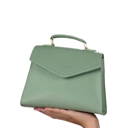Bolsa Satchel Elegante Com Alça de Lado e Mão (VERDE)