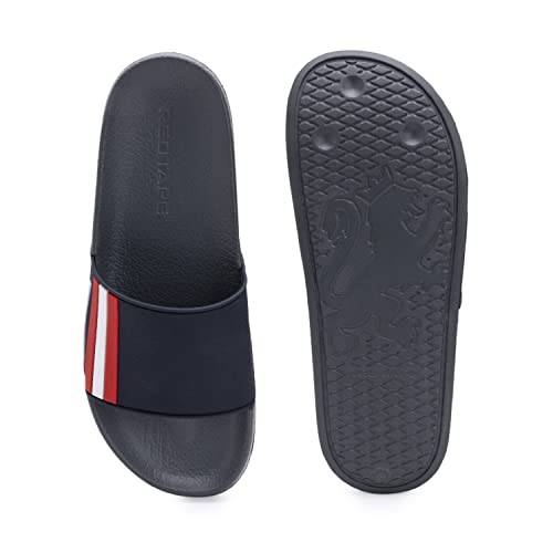 Image of Red Tape Men's Sliders- Comfortable Slippers Featuring Firm Grip, Slip-Resistance, Shock Absorption & Better Traction