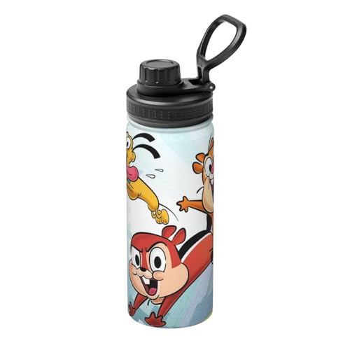 チップとデール 水筒 真空断熱 保温 保冷 スポーツボトル 人気 ステンレスボトル スポーツ飲料対応 漏れない 直飲み530ml 男の子 女の子 大人 子供 グッズ キャラクター 雑貨