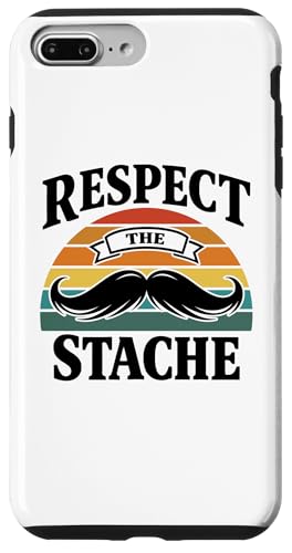 Funny Mustache respect The Stache ���g�� �r���e�[�W �t�F�C�V�����w�A �X�}�z�P�[�X iPhone 7 Plus/8 Plus �p