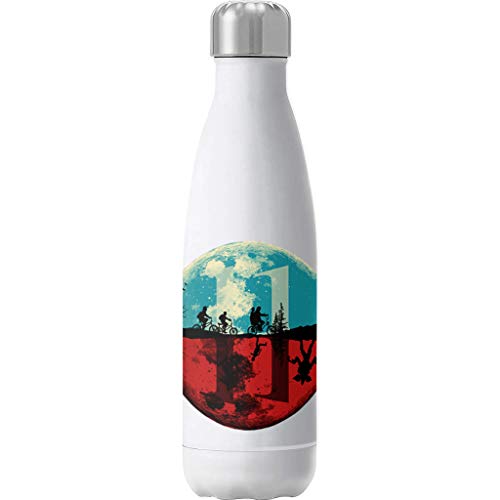 Cloud City 7 Stranger Things Upside Down Moon Silhouette Insulated Stainless Steel Water Bottle