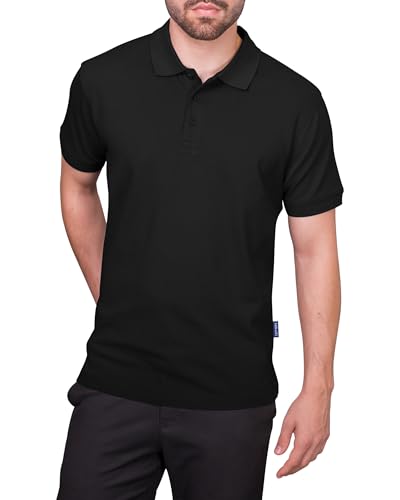 HRM 301 Polo Shirt, Noir, XL Men's