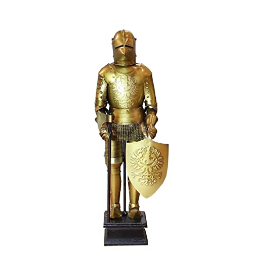 Wyposażenie rękodzieła rycerz zbroja dekoracja domu figurka średniowieczna żelazna dekoracja statua rzeźba biuro biurko ozdoby statua salon rzeźba (typ: G)