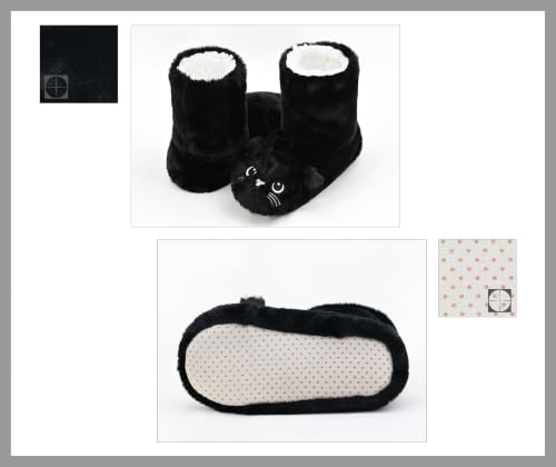 Image of DICUIRD Womens Slipper Socks Comfy&Warm Animal Non-Skid Bedroom Slipper Booties