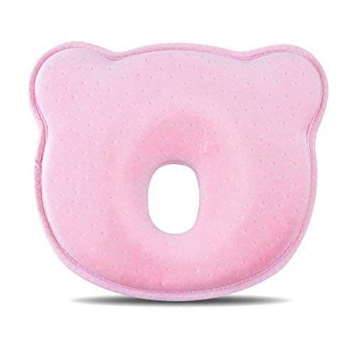 Baby Flat Head Pillow Baby Head Shaping Pillow - Baby Pillow 3D Memory Foam Pillow Flat Head Syndrome Prevention Baby Pillow for Plagiocephaly - Head Shaping Pillow(0-12 Months)