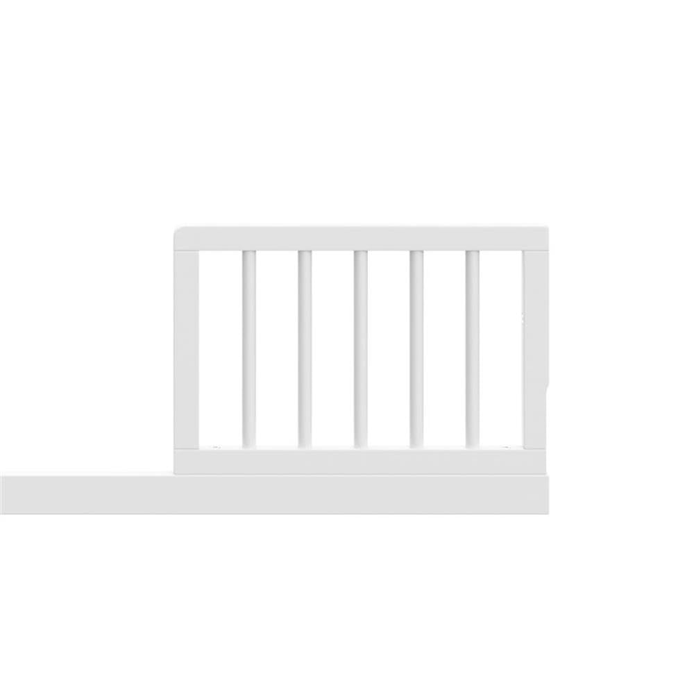 Storkcraft & Graco Toddler Safety Guardrail Kit with Dowels (White) – GREENGUARD Gold Certified, Converts Compatible Storkcraft & Graco Crib to Toddler Bed, Kit Includes 2 Toddler Guardrails