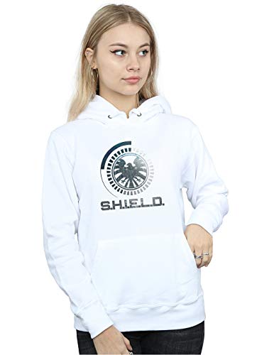 Image of Marvel Women's Agents Of SHIELD Circuits Hoodie White X-Large