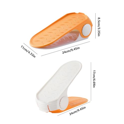 Présentoir de baskets double couche et étagère à chaussures maison - 6