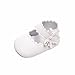 Zapatos de Bebe Niñas Recién Nacido Primeros Pasos Antideslizante Suela Blanda Zapatos de Princesa (0-6 Meses, Blanco)