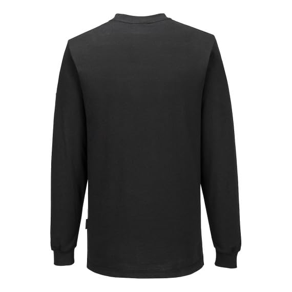 Camiseta de manga larga antiestática ESD AS22 para laboratorios y entornos técnicos.