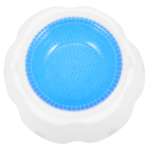 SHOWERORO Tazón Enfriador Multifunción para Mascotas, Cuenco de Plástico Azul para Perros y Gatos, Tamaño Compacto, Adecuado para Verano y Clima Caluroso, Comedero Refrigerado para