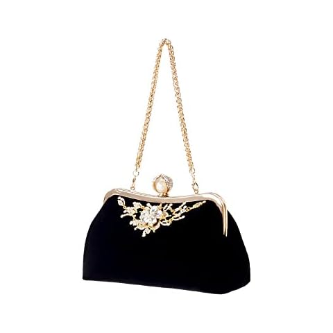 Women's Evening Clutch Purse Bag for Women Bridal Bag for Weddings Engagement Evening Bag Prom Party Handbag Ladies Silk Satin Banquet Bag Clutch Bag Cover