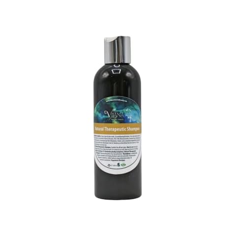 Natural Therapeutic Shampoo 240ml by Vilana | Natural Shampoo - Cleanses, Protects and Retains Hair Colour | Sulphate Free Hair Shampoo for Damaged Hair | Vegan Shampoo - Suitable for All Hair Types Cover