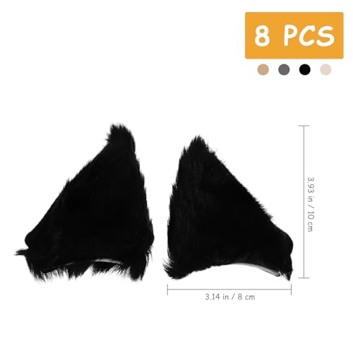 Pinzas pelo orejas de gato antideslizantes que no dañan el cabello en peinados de cosplay duraderos 2