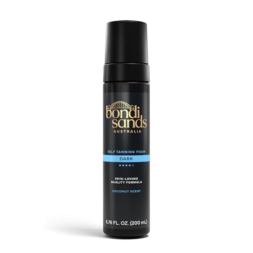 Bondi Sands Dark Self Tanning Foam | Lightweight, Self-Tanner Foam Enriched with Aloe Vera and Coconut Provides an Even, Streak-Free Tan | 6.76 oz/200 mL